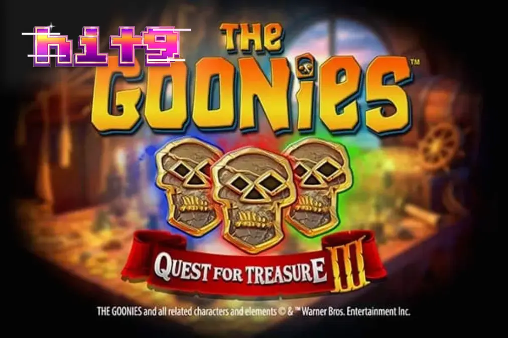Tampilan visual slot The Goonies Quest for Treasure 3 dengan elemen petualangan bajak laut.